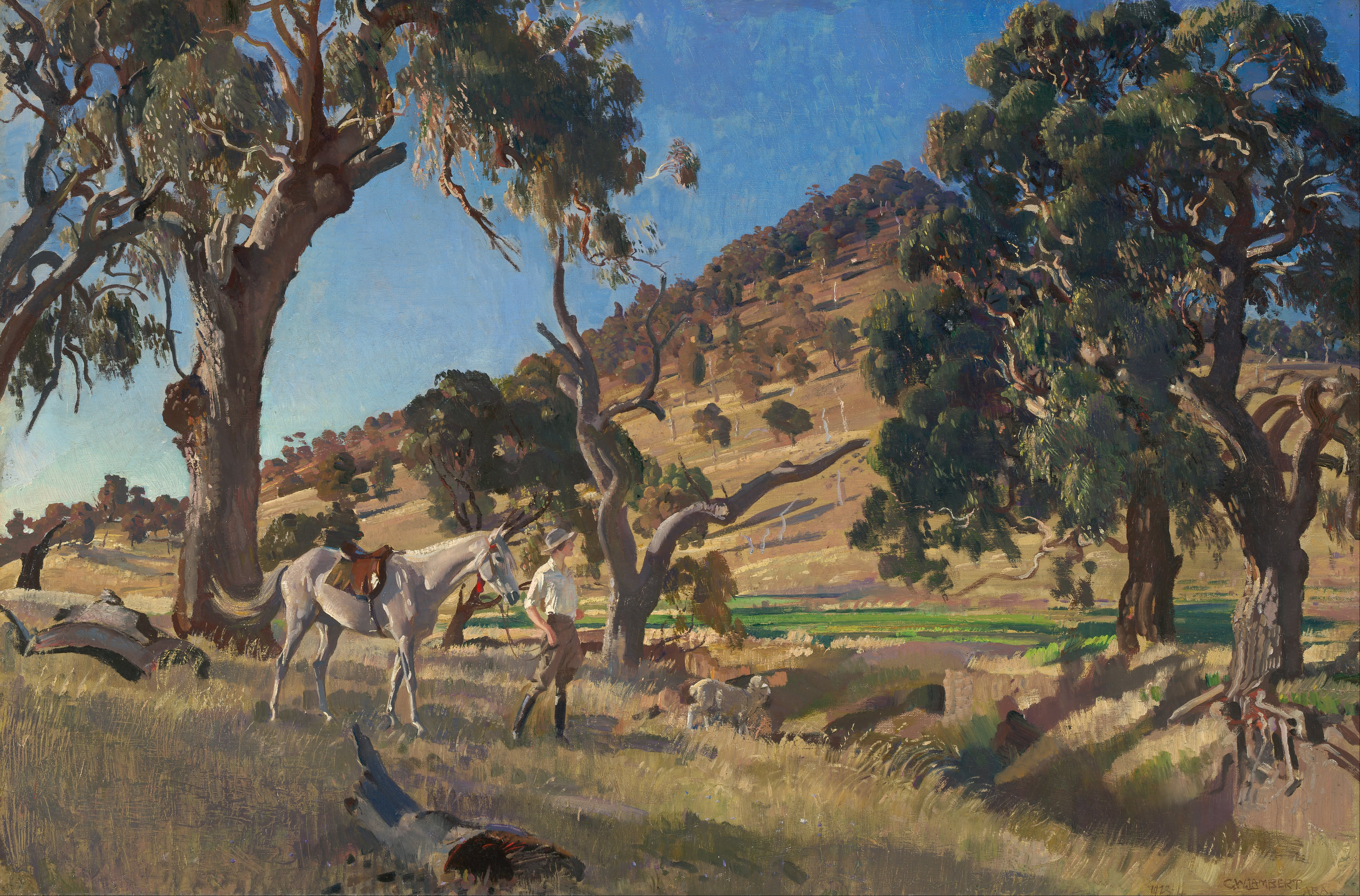 George W. Lambert - The squatter's daughter - Google Art Project.jpg